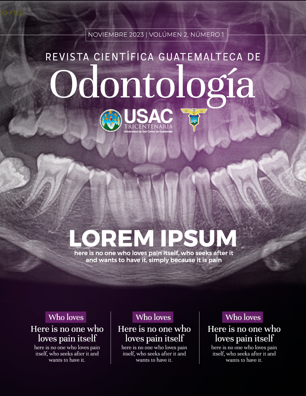 Portada de la Revista Científica Guatemalteca de Odontología